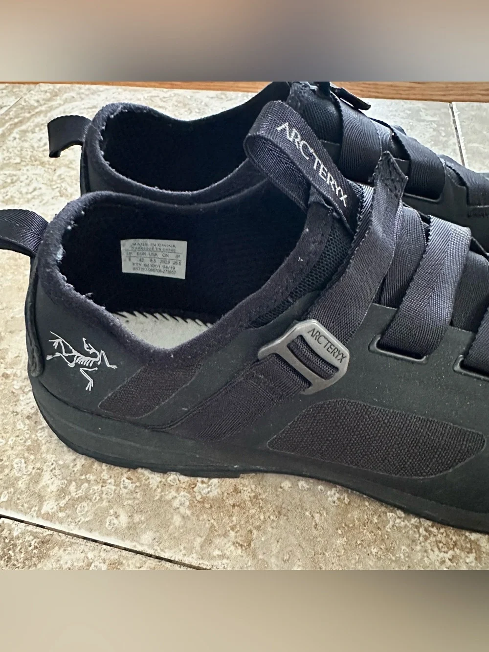 Arc'teryx Mens Black Slip-On Trail Shoe